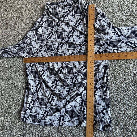 Clara Sunwoo Womens M Tie-Dye Long Sleeve Tunic Top Drape Design - Picture 6 of 8